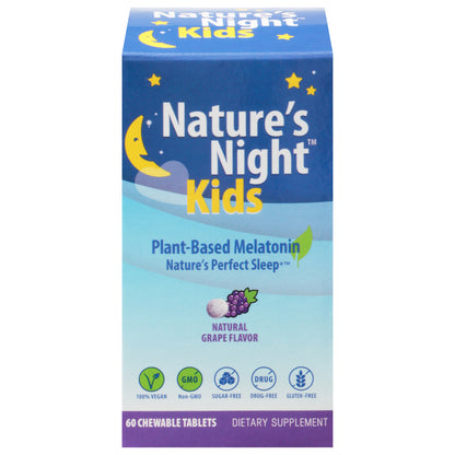 Zero Brands Llc - Ntrs Night Melatonin Kids - 1 unidad de 1 a 60 tabletas