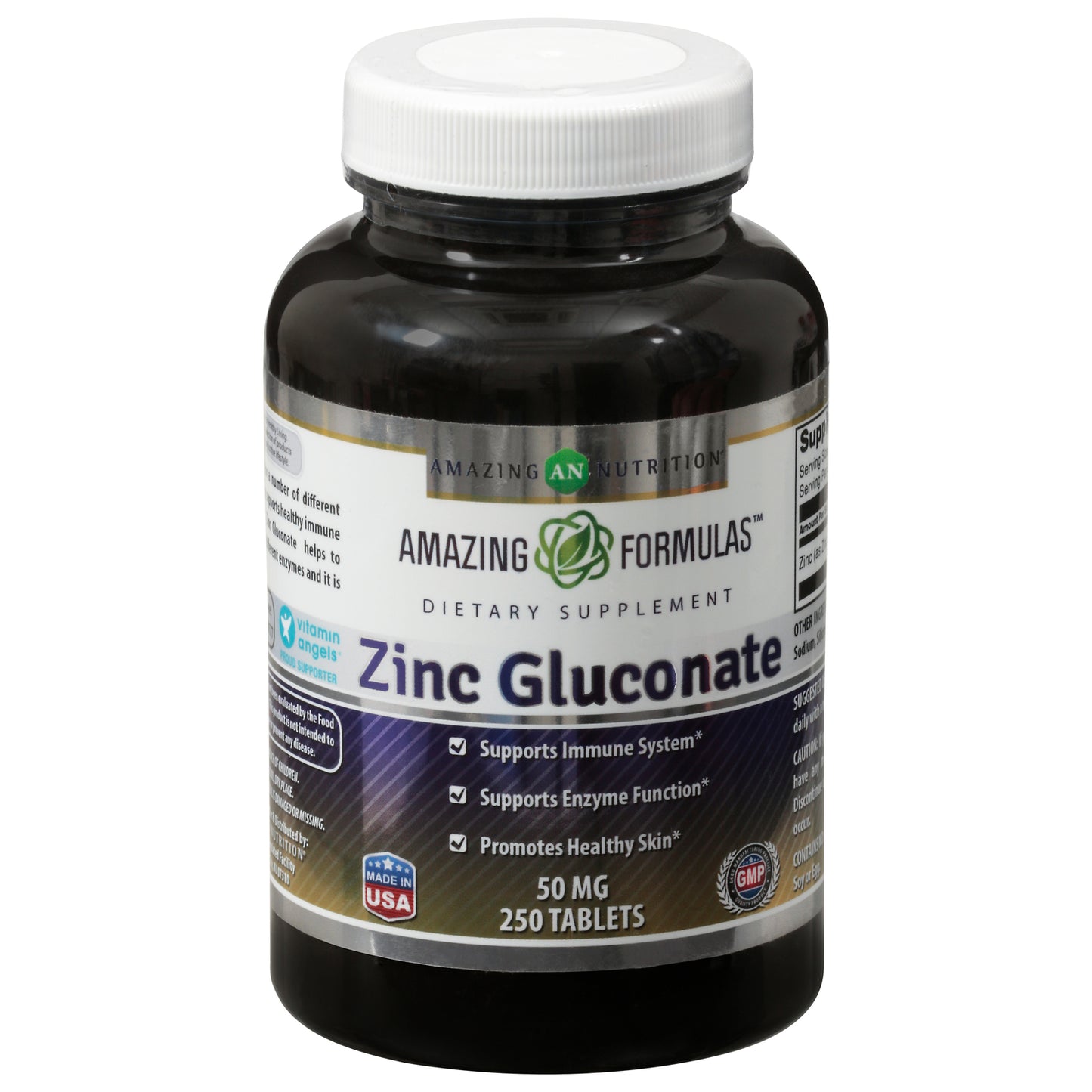 Fórmulas sorprendentes: gluconato de zinc de 50 mg, 1 unidad, 1-250 unidades