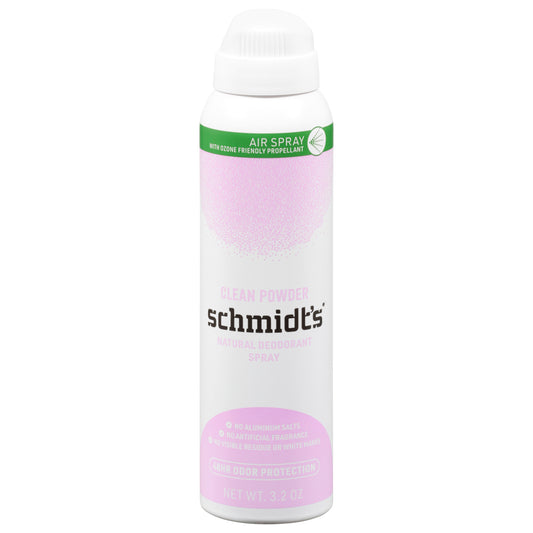 Schmidts - Desodorante en polvo en spray seco Cln - 1 unidad - 3,2 oz