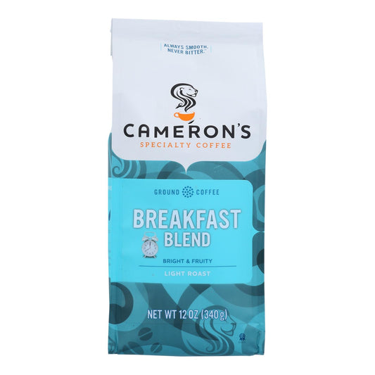 Café especial Cameron's, mezcla premium para desayuno, granos molidos, caja de 6, 12 oz