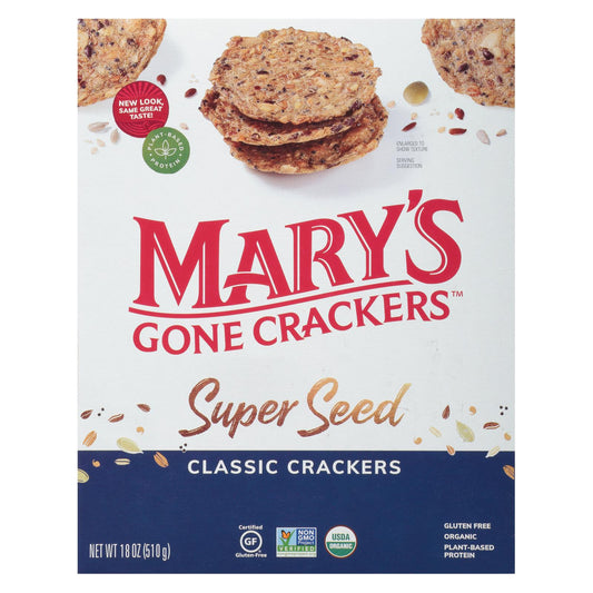 Galletas Mary's Gone - Galletas Super Seed - Caja de 6 - 18 oz