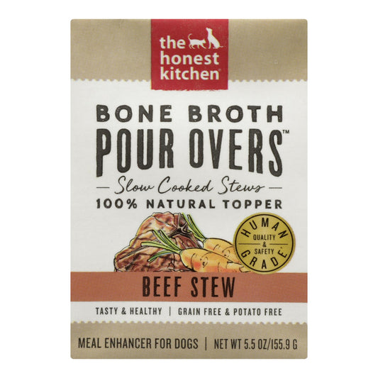 The Honest Kitchen - Dog Fd Por Ovr Bf Stew - Case Of 12 - 5.5 Oz