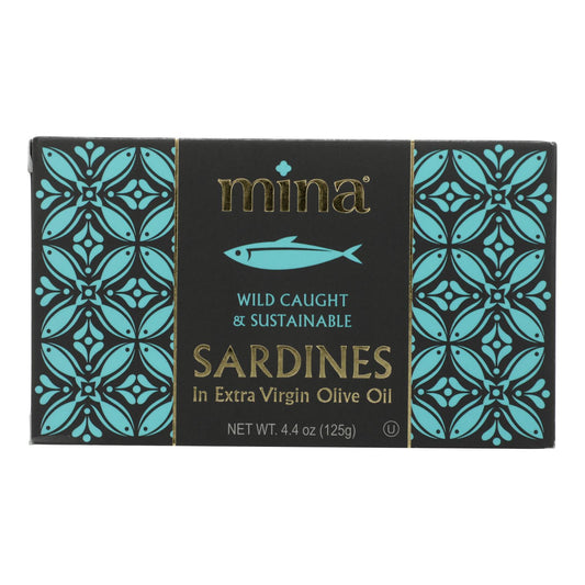 Mina - Sardinas En AOVE - Caja De 12 - 4.4 Oz