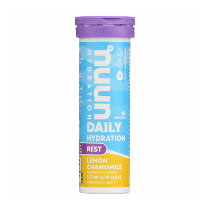 Nuun Hydration - Tableta para beber Rest Lemon Chamom - Caja de 8 - 10 tabletas
