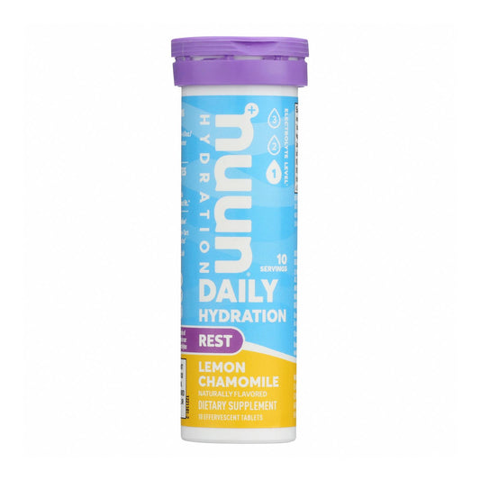 Nuun Hydration - Tableta para beber Rest Lemon Chamom - Caja de 8 - 10 tabletas