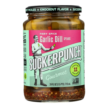 Suckerpunch - Pickle Spr Dill Grlc Fire - Caja de 6 - 24 oz