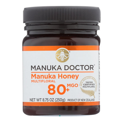 Manuka Doctor - Miel de Manuka Mf Mgo80+ 250 g - Caja de 6 - 8,75 oz