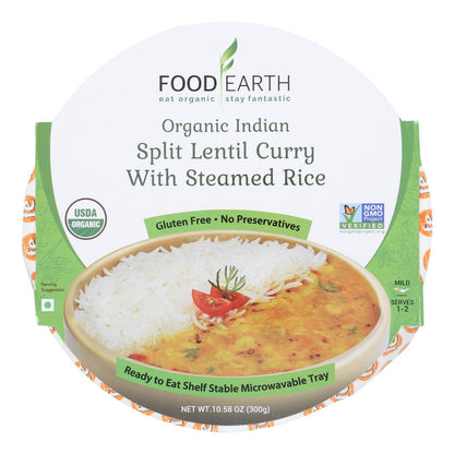 Food Earth - Entree 有机扁豆咖喱 - 6 盒装 - 10.58 盎司