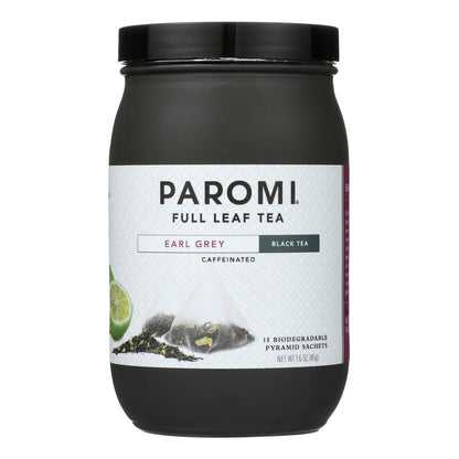 Té Paromi - Té Earl Grey en forma de pirámide - Caja de 6 - 15 unidades