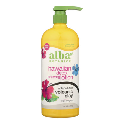 Alba Botanica - 夏威夷排毒润肤露 - 抗污染火山粘土 - 32 盎司