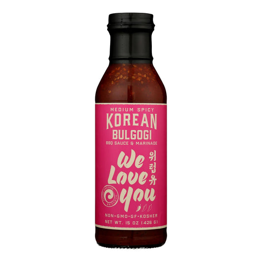 Te amamos - Kor Bbq Sce&amp;mrnd Medium Spicy - Caja de 6-15 oz