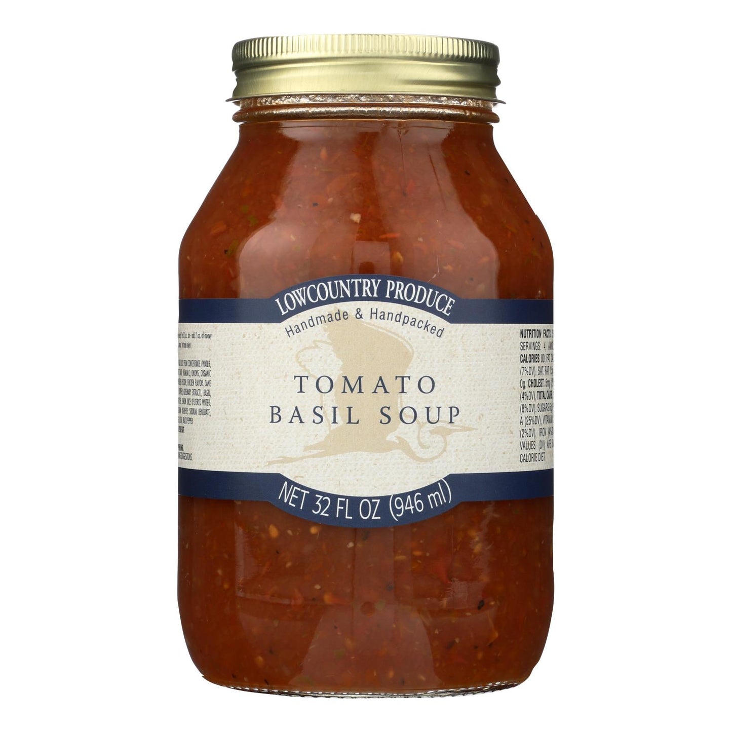 Lowcountry - Sopa de tomate y albahaca - Caja de 12 - 32 Fz