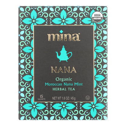 Mina - Té de menta marroquí Nana - Caja de 6 - 15 unidades