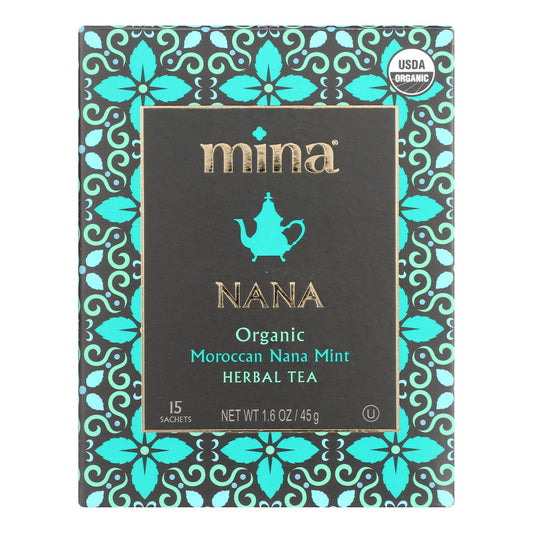 Mina - Té de menta marroquí Nana - Caja de 6 - 15 unidades