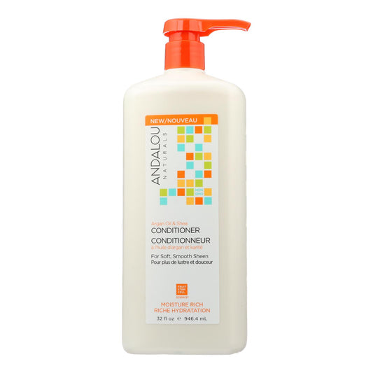 Acondicionador de aceite de argán y karité de Andalou Naturals, 1 unidad, 32 fl oz