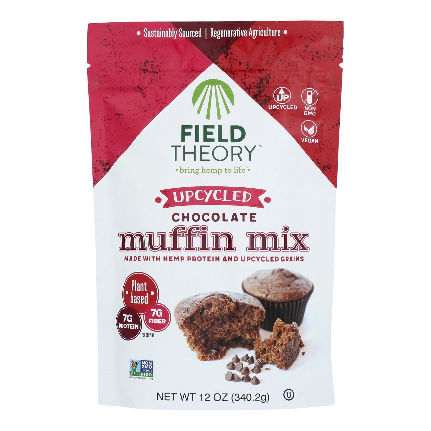 Field Theory - Mezcla reciclada para muffins de chocolate - Caja de 6 a 12 oz