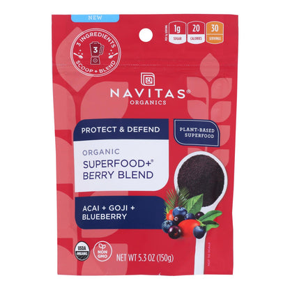 Navitas Organics - Mezcla de bayas silvestres - Caja de 6 - 5,3 oz