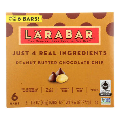 Larabar - Barra de mantequilla de maní con chispas de chocolate - Caja de 8-6/1.6 oz