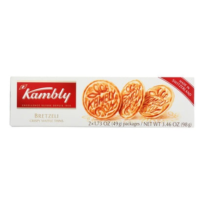 Kambly - Galletas finas tipo bretzeli - Caja de 14 - 3,46 oz