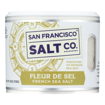 Sal marina francesa Fleur De Sel de San Francisco Salt Co. - Caja de 6 - 4 oz