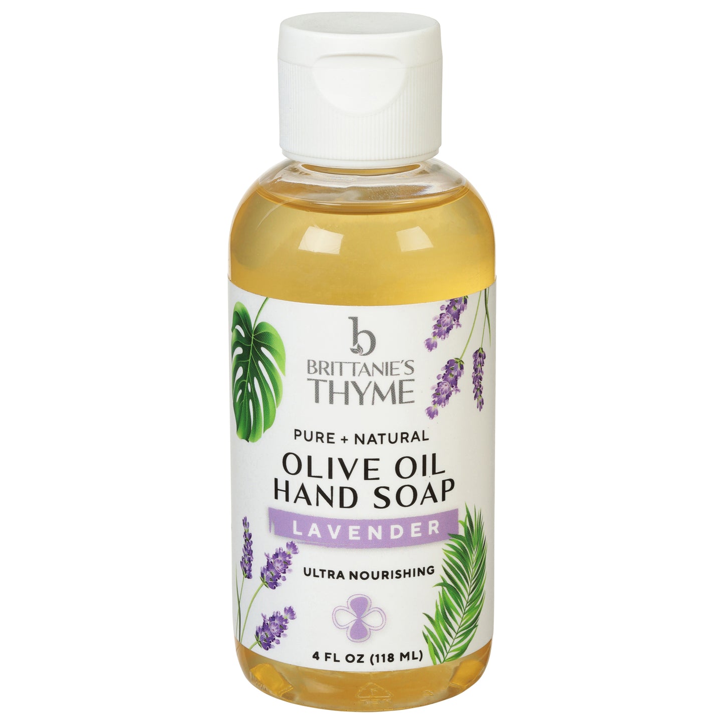 Brittanie's Thyme - Jabón líquido para manos con lavanda - 1 unidad - 4 fz