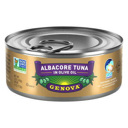 Atún blanco en aceite de oliva de Genova - Caja de 12 unidades de 5 oz