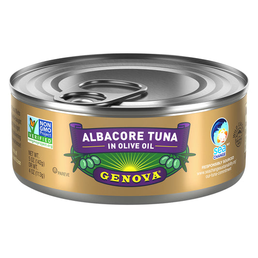 Atún blanco en aceite de oliva de Genova - Caja de 12 unidades de 5 oz