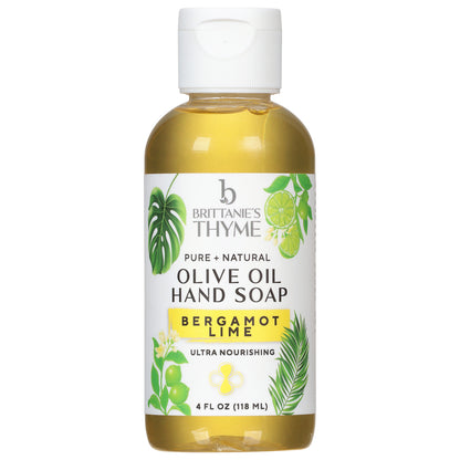 Brittanie's Thyme - Jabón líquido para manos con sabor a lima y menta - 1 unidad - 4 fz