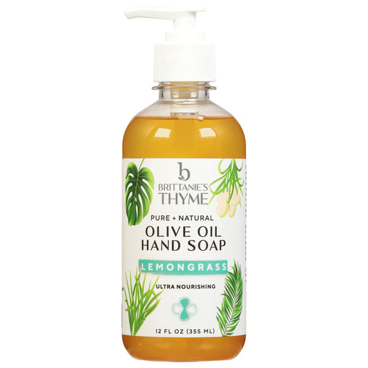 Brittanie's Thyme - Jabón de manos Lq Lemongrass - Caja de 6-12 Fz