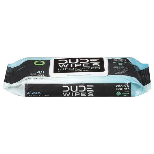 Dude Wipes - Wipes Medicated Wtch Hazl - 1 Each-48 Ct