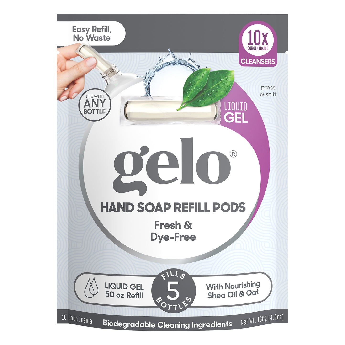 Gelo - Jabón de manos en gel Rfl Fresh - 1 unidad de 1-50 oz