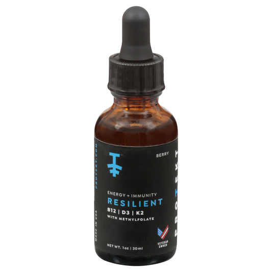 Protkt - Gotas de vitamina B12 Resilint Berry - Caja de 6 - 1 fz