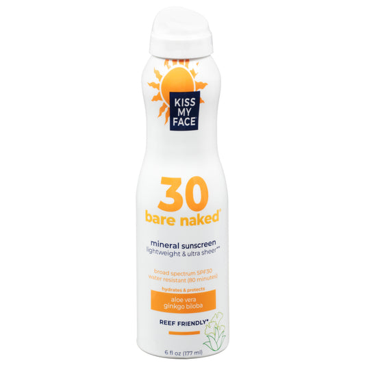 Kiss My Face - Spray Sscrn Min Bn Spf30 - 1 unidad - 6 fz