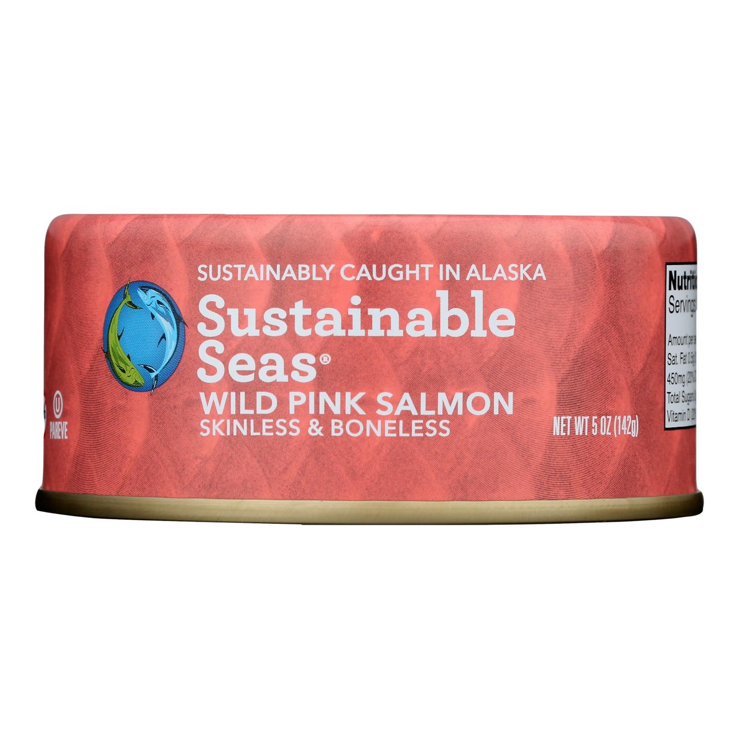 Sustainable Seas - Slmn Wild Pink Skn/bnlss - Caja de 12 de 5 oz