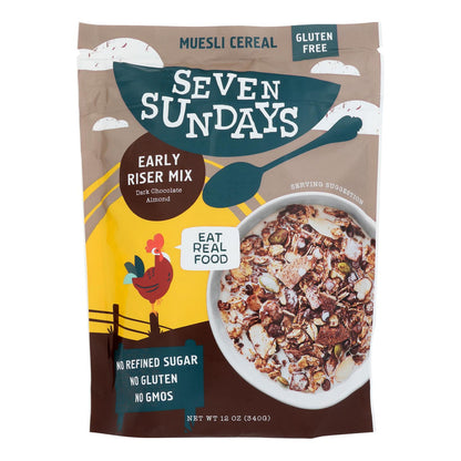 Muesli Seven Sundays - Cacao y coco - Caja de 6 - 12 oz.