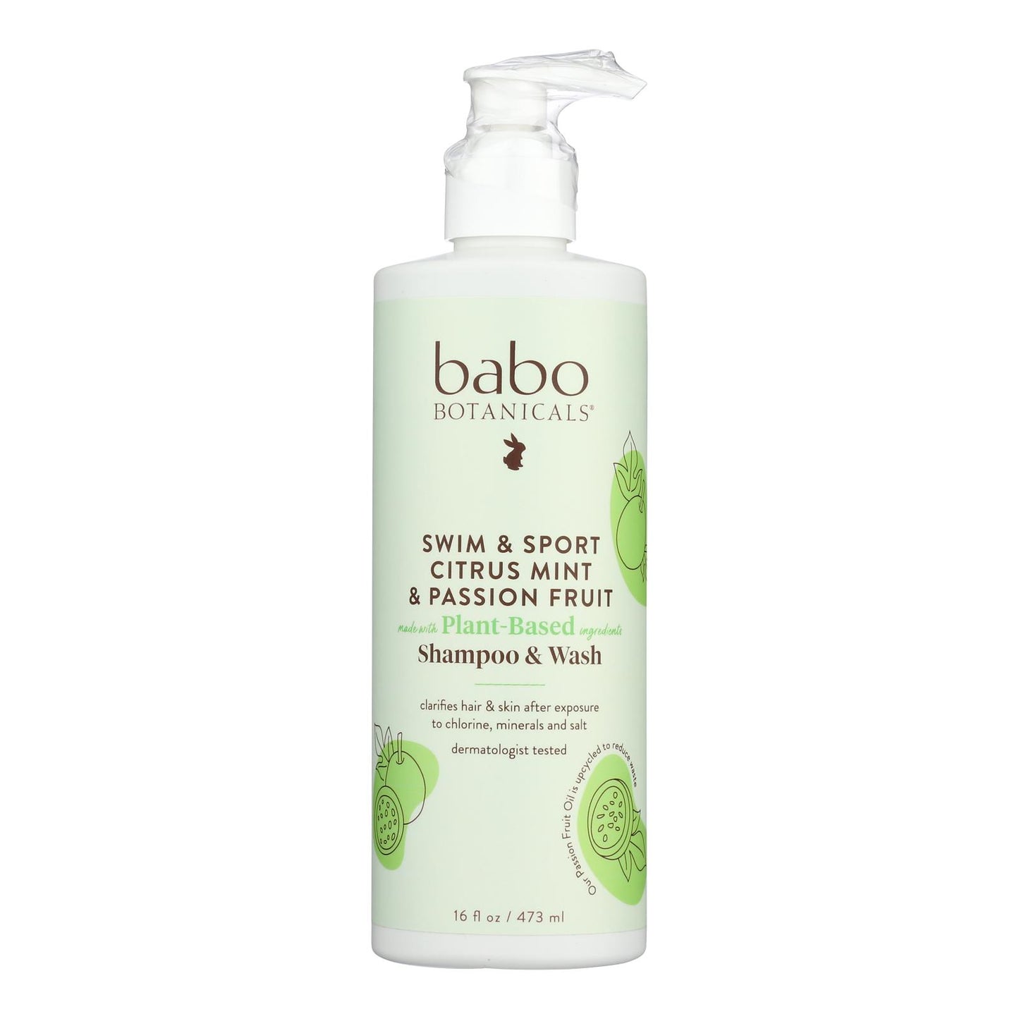 Babo Botanicals - Champú y gel para natación y deporte - 1 unidad de 1 a 16 oz