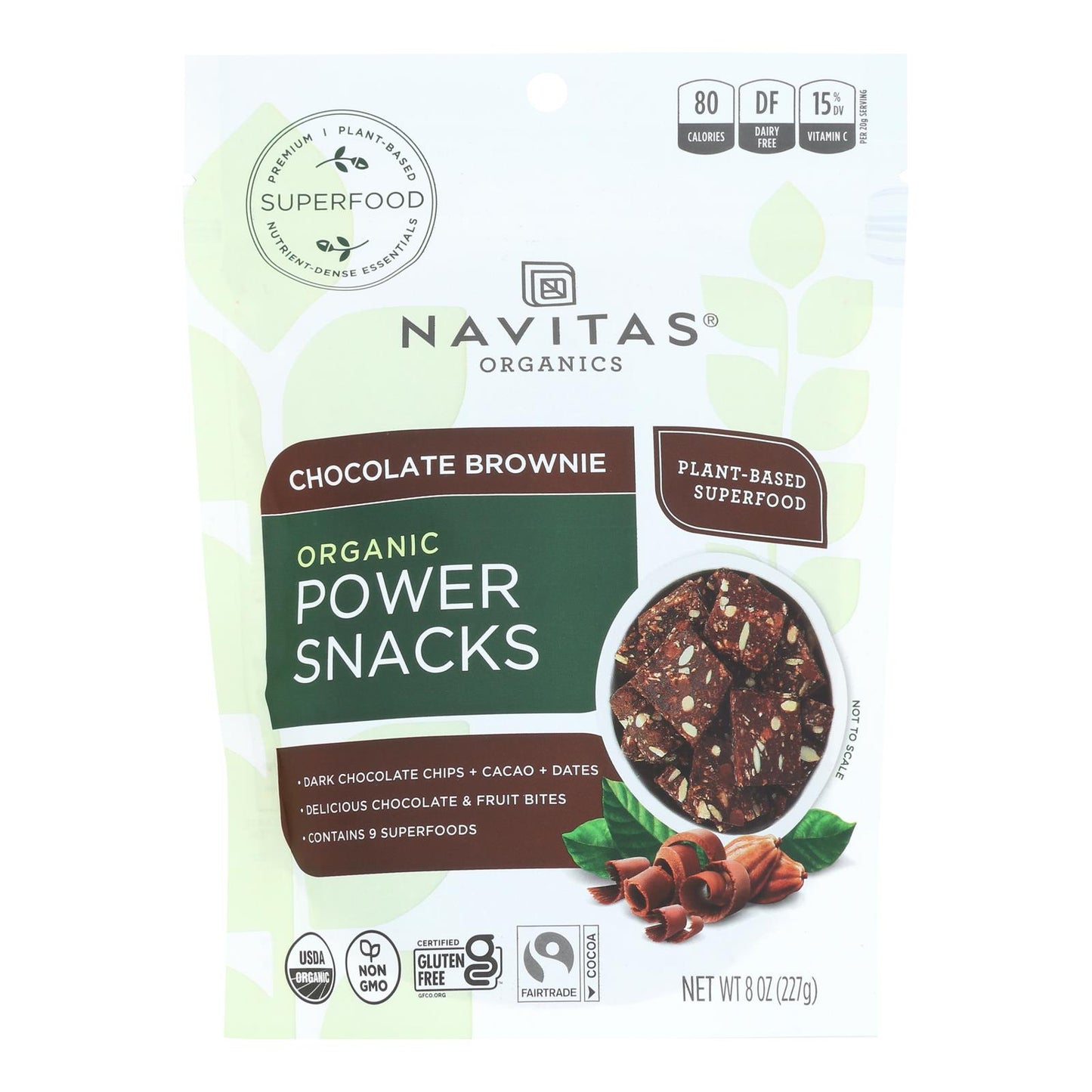 Navitas Organics - Snack de chocolate y cacao - Caja de 12 - 8 oz