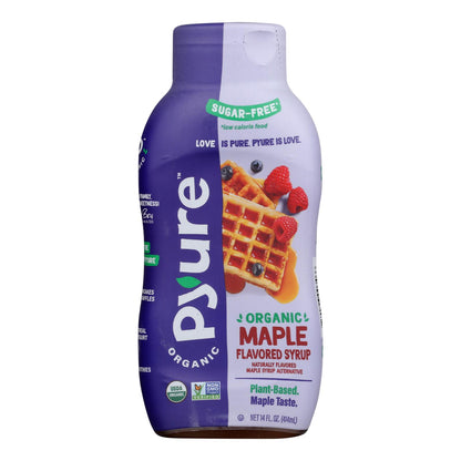 Jarabe sin azúcar con sabor a arce y edulcorante de stevia de Pyure Brands - Caja de 6 - 14 Fz