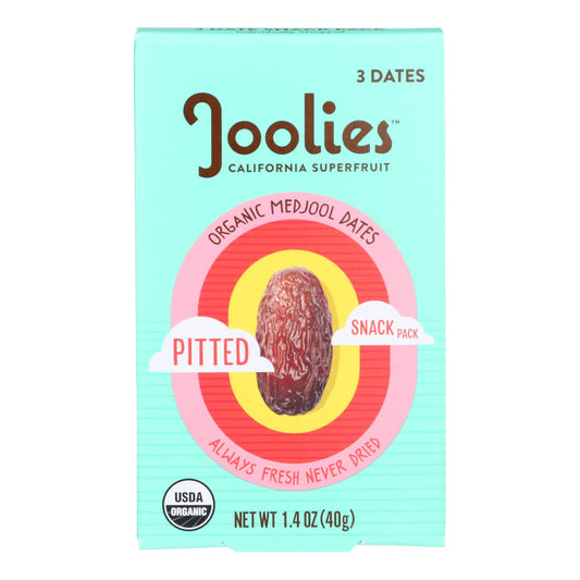 Joolies - Paquete de bocadillos de dátiles sin hueso - Caja de 12 - 1.4 oz