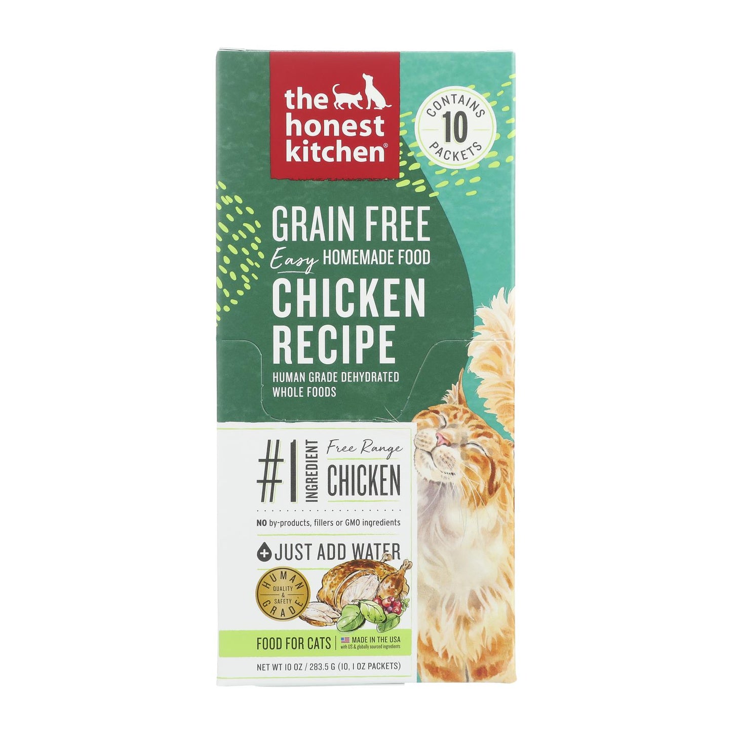 The Honest Kitchen - Cat Fd Green Fr Dehyd Chicken - Case Of 6-10/1 Oz