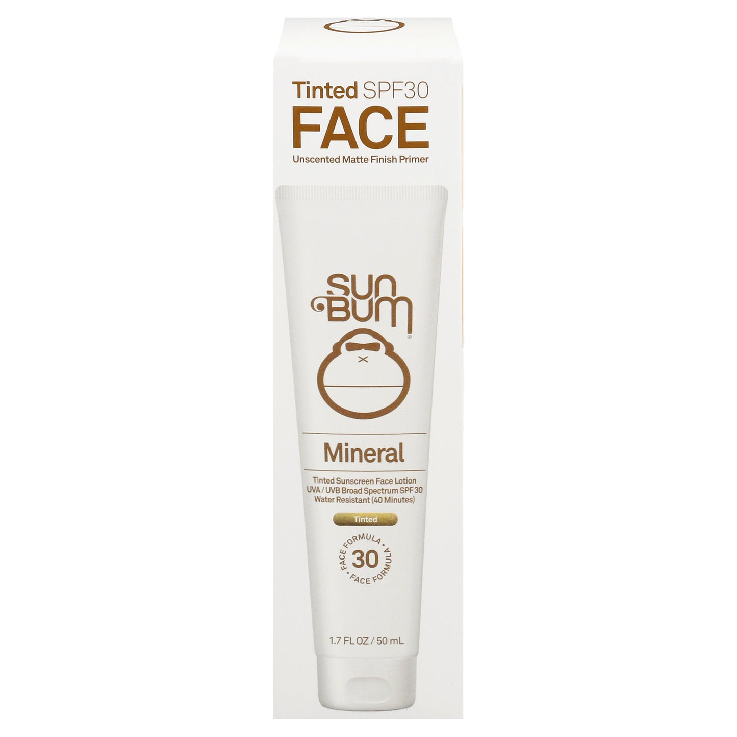 Sun Bum - Snscrn 有色面部防晒霜 SPF 30 - 1 片 - 1.7 Fz
