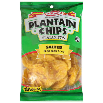 La Fe - Chips de Plátano Salados - Caja de 24 - 3 Oz