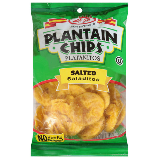 La Fe - Chips de Plátano Salados - Caja de 24 - 3 Oz