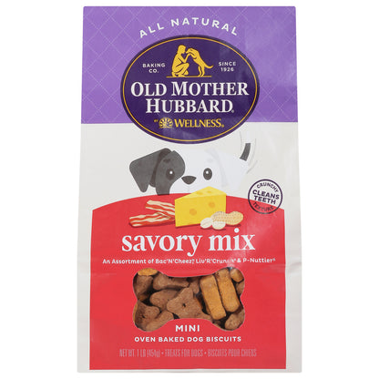 Mini galletas con mezcla sabrosa Old Mother Hubbard, caja de 4, 16 oz