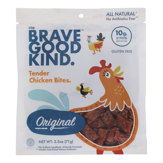 Bocaditos de pollo tiernos Brave Good Kind, originales, caja de 10, 2,5 oz