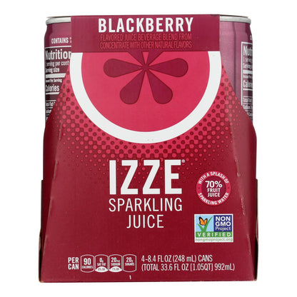 Izze - Lata de Mora Espumosa - Caja de 6-4/8.4 Fl Oz.