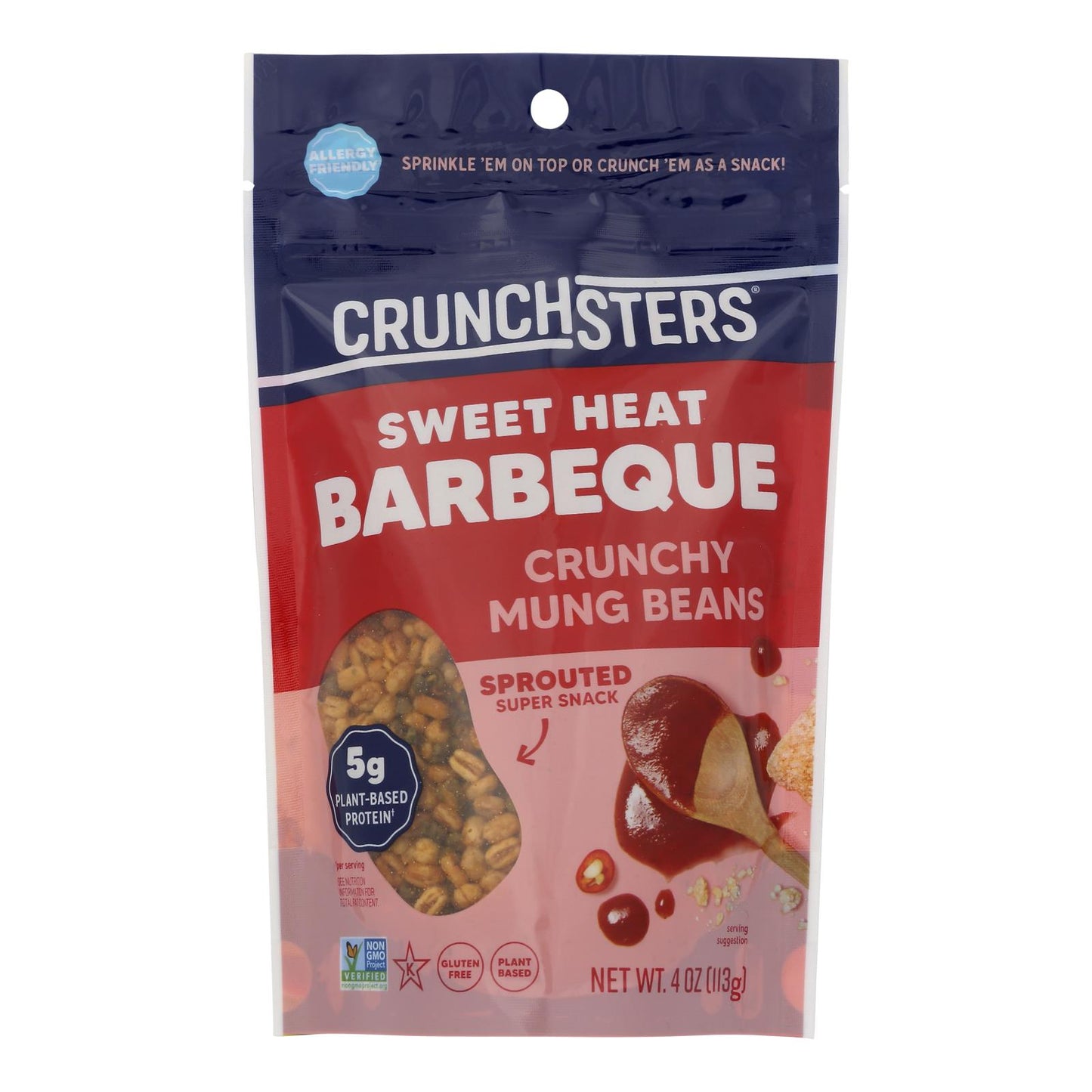 Crunchsters - Snack proteico para barbacoa - Caja de 6 - 4 oz