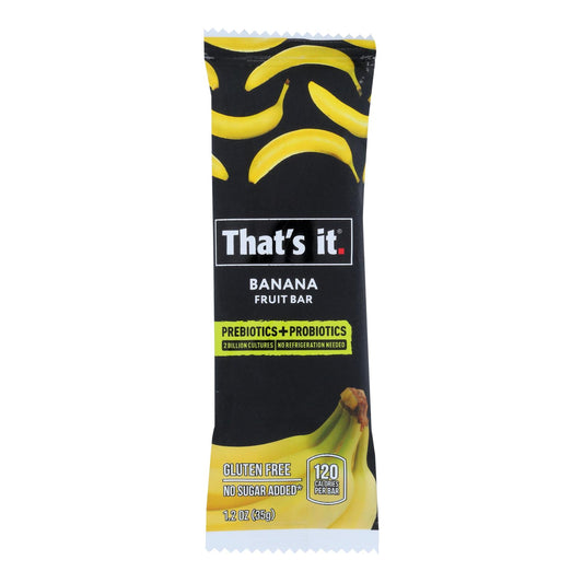 That's It - Probiotic Fruit Bar Banana - Case Of 12 - 1.2 Oz