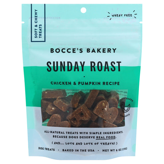 Panadería de Bocce - Dog Trt Sunday Roast Sft - Caja de 12 de 6 oz