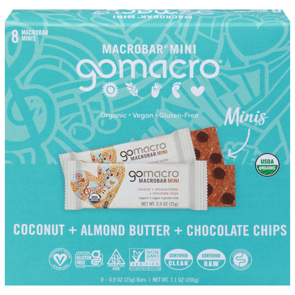 Gomacro - Barrita Mini Cnt Almbt Cc - Caja De 7-7.1 Oz